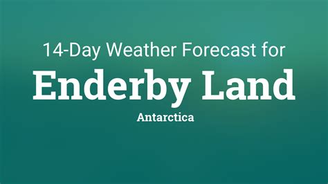 Enderby weather 14 day  (°C) Low